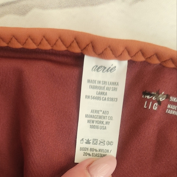 NWOT aerie- Brown Swim Bikini Bottom - Picture 6 of 8